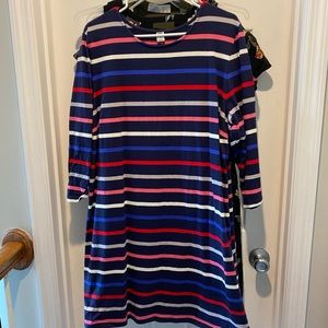 Old Navy mid sleeve striped XL dress